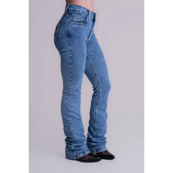 CALCA JEANS FEMININA TEXAS FARM - MARBLE BASIC - Imagem 4