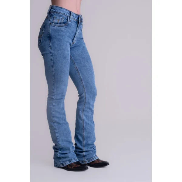 CALCA JEANS FEMININA TEXAS FARM - MARBLE BASIC - Imagem 3