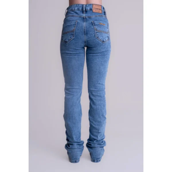 CALCA JEANS FEMININA TEXAS FARM - MARBLE BASIC - Imagem 2