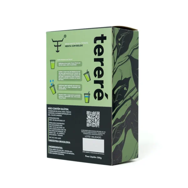ERVA MATE TERERE TEXAS FARM - TE002 - 500G - MENTA C/ BOLDO - Imagem 3