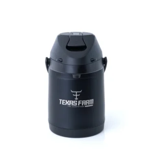 GARRAFA TÉRMICA TEXAS FARM 2,5L - PRETO