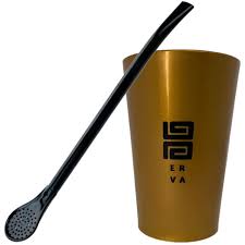 Kit Copo Acrílico - Dourado Blak Erva