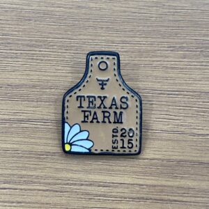 PIN METAL ESMALTADO AVENTAL TEXAS FARM