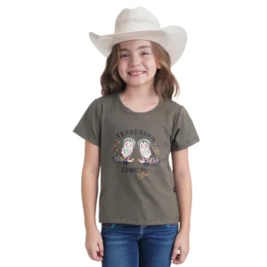 CAMISA INFANTIL FEMENINA-TEXAS FARM
