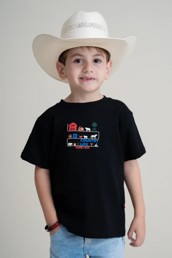 CAMISA INFANTIL MASCULINA-TEXAS FARM