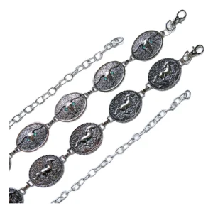 Cinto Corrente Country Feminino Medalha Metal COUNTRYLIFE