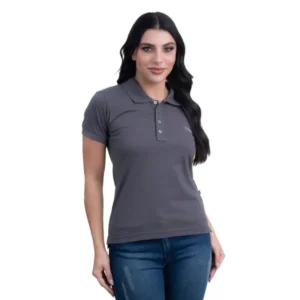 Camisa Gola Pollo Feminina Texas Farm